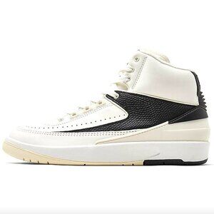 NIKE AIR JORDAN RETRO 2 High top Women Sneaker Shoes White Milk Black Various sz